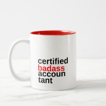Coffee-Mok voor gecertificeerde Badass-accountant