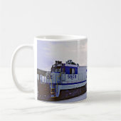 Coffee Mok voor locomotieven met CSX-grijs blauw d (Links)
