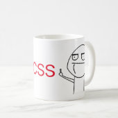 Coffee-Mok voor Midden-Vinger CSS-programmeurs Koffiemok (Voorkant rechts)