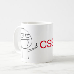 Coffee-Mok voor Midden-Vinger CSS-programmeurs Koffiemok