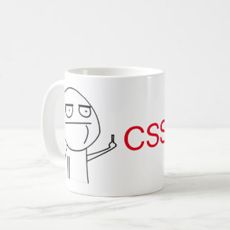 Coffee-Mok voor Midden-Vinger CSS-programmeurs Koffiemok