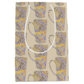 Coffee Mok Word Art II Medium Cadeauzakje (Voorkant)