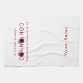 Coffee Molecule-formule Theedoek (Horizontaal)