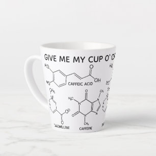 Coffee Molecules Cup O' Chemicals Custom Latte Latte Mok