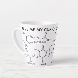 Coffee Molecules Cup O' Chemicals Custom Latte Mok