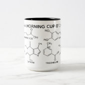 Coffee Molecules Cup O' Chemicals Custom Mok (Center)