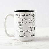 Coffee Molecules Cup O' Chemicals Custom Mok (Links)