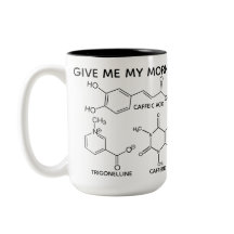 Coffee Molecules Cup O' Chemicals Custom Mok