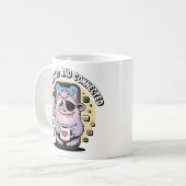 Coffee Monster Sociale Media Grappig Koffiemok (Voorkant links)