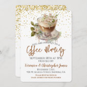 Coffee Morning Floral Kaart (Voorkant / Achterkant)