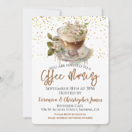 Coffee Morning Floral Kaart