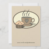 Coffee Morning Fundraising Event Invitations Kaart (Achterkant)