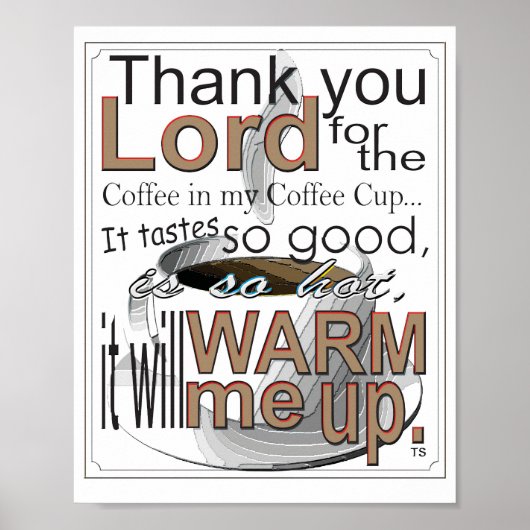 Coffee Morning Prayer Poster (Voorkant)