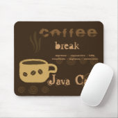 Coffee Mousepad Muismat (Met muis)