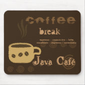 Coffee Mousepad Muismat (Voorkant)
