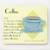 Coffee Mousepad Muismat (Voorkant)
