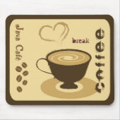 Coffee Mousepad Muismat (Voorkant)