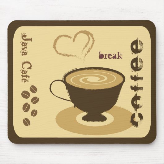 Coffee Mousepad Muismat (Voorkant)