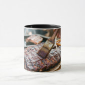 Coffee Mug BBQ Ribs Barbecue Grilling Delicious Mok (Midden)