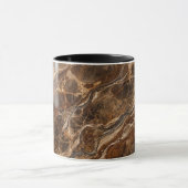 Coffee Mug Brown Marble Texture Stone Pattern Mok (Midden)