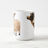 Coffee Mug - Cute Goat Peeking Koffiemok (Center)