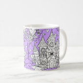 Coffee Mug Decorated with an Image of a Castle Koffiemok (Voorkant rechts)