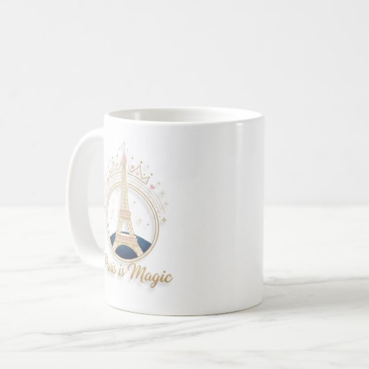 Coffee Mug - Elegant paris Eiffel Tower Koffiemok (Voorkant links)