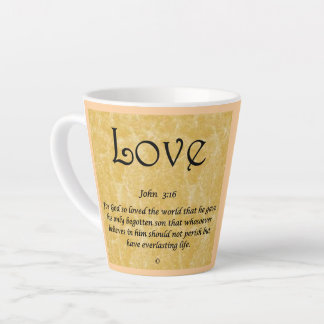 coffee mug-Love 3;16 Latte Mok