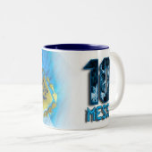 Coffee mug Messi mug Tweekleurige Koffiemok (Voorkant rechts)