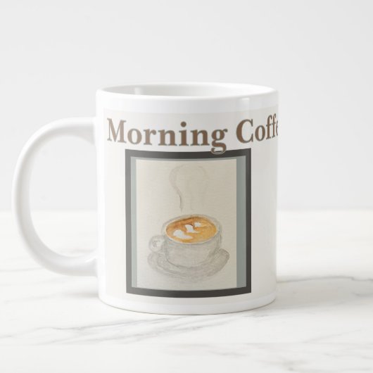 Coffee Mug: Morning Coffee Time Grote Koffiekop (Links)