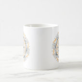 Coffee Mug Original Mandala Design 2-sided Orange Koffiemok (Center)
