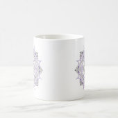 Coffee Mug Original Mandala Design 2-sided Purple Koffiemok (Center)