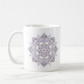 Coffee Mug Original Mandala Design 2-sided Purple Koffiemok (Links)