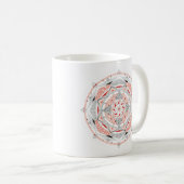Coffee Mug Original Mandala Design 2-sided Red Koffiemok (Voorkant rechts)
