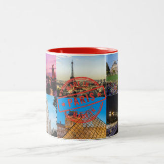 Coffee Mug Paris Frankrijk Tweekleurige Koffiemok