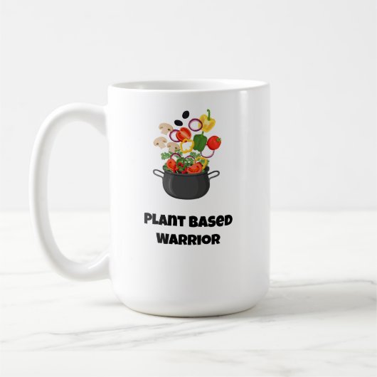 Coffee mug - Plant based warrior Koffiemok (Links)