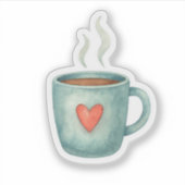 Coffee Mug  Sticker (Voorkant)