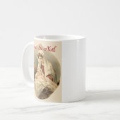 Coffee Mug tasse, de Noël Vintage Koffiemok (Voorkant links)