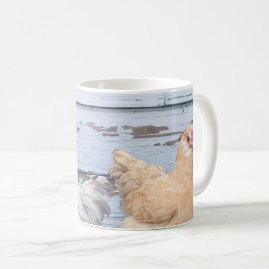 Coffee Mug Two Chickens Mug Koffiemok (Voorkant rechts)