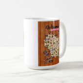 Coffee Mug - Wisconsin Supper Club Map Koffiemok (Voorkant rechts)