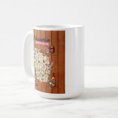 Coffee Mug - Wisconsin Supper Club Map Koffiemok (Voorkant links)