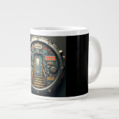 Coffee Mug with a Humorous Digital Design Grote Koffiekop (Voorkant rechts)