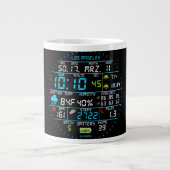 Coffee Mug with a Humorous Digital Design Grote Koffiekop (Voorkant)