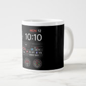 Coffee Mug with a Humorous Digital Design Grote Koffiekop (Voorkant rechts)