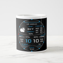 Coffee Mug with a Humorous Digital Design Grote Koffiekop