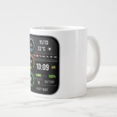 Coffee Mug with a Humorous Digital Design Grote Koffiekop (Voorkant rechts)