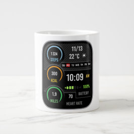 Coffee Mug with a Humorous Digital Design Grote Koffiekop