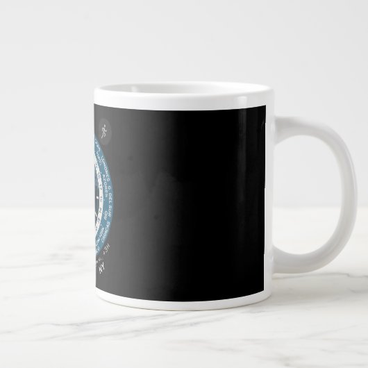 Coffee Mug with a Humorous Digital Design Grote Koffiekop (Rechts)
