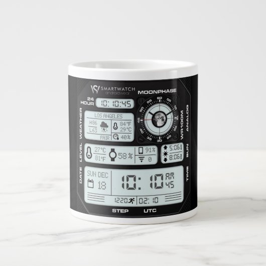 Coffee Mug with a Humorous Digital Design Grote Koffiekop (Voorkant)