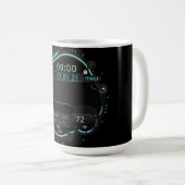 Coffee Mug with a Humorous Digital Design Koffiemok (Voorkant rechts)